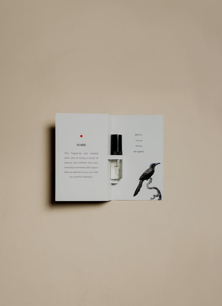 NOIRE  COCOA • PEONY • BERGAMOT
