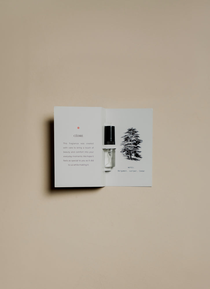 CÉDRE   BERGAMOT • JUNIPER • CEDAR